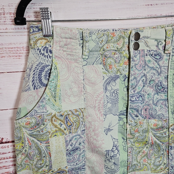 Anthro Pilcro patchwork denim skirt - Picture 5 of 15